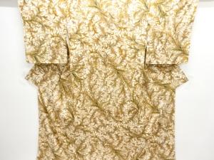 大正ロマン　錦紗葉模様着物